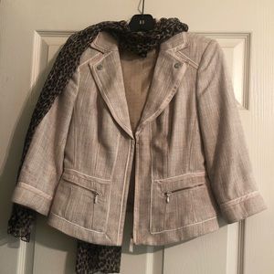 WHBM Zipper Blazer